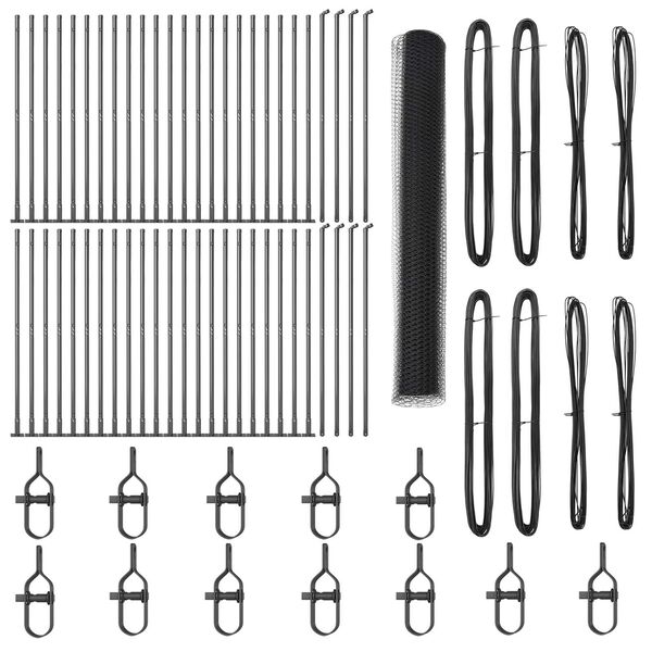 vidaXL Aiapost Hall 100 x 1,2 m (25 mm v&otilde;rk) Terased ja PVC