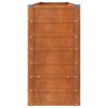 vidaXL taimekast, rooste, 240x40x77 cm, Corten-teras