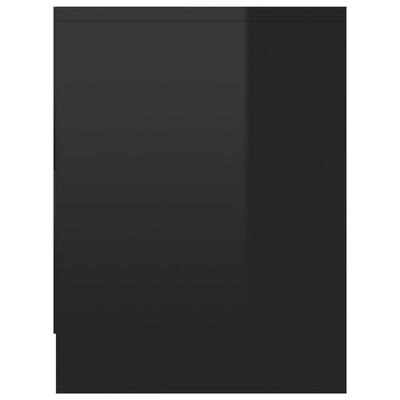 vidaXL öökapp, kõrgläikega must, 40 x 30 x 40 cm, puitlaastplaat