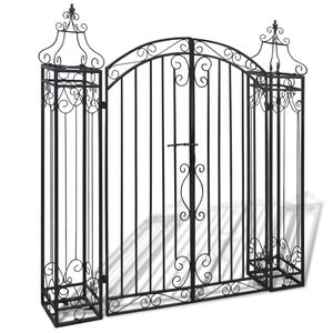 vidaXL ornamentidega aiav&auml;rav sepistatud rauast 122 x 20,5 x 134 cm