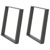 vidaXL söögilaua jalad U-kujulised 2 tk, antratsiithall, 70 x (72-73) cm, teras