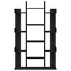 vidaXL Raamatukapp Must tamm 86 x 25,5 x 140 cm Tehispuit