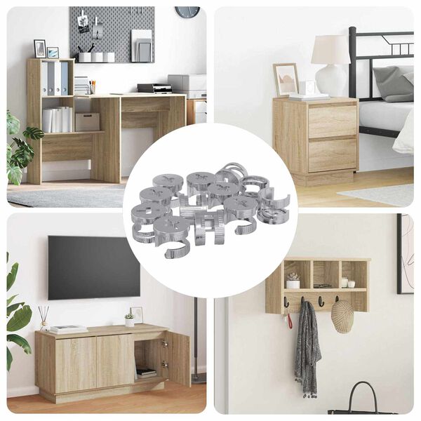 vidaXL Kamlock mutrid 12 pcs H&otilde;bedane 12 x 10 mm Metall