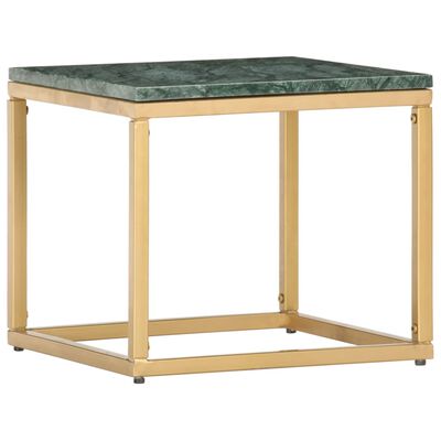 vidaXL kohvilaud, roheline, 40x40x35 cm, ehtne kivi marmori tekstuuriga