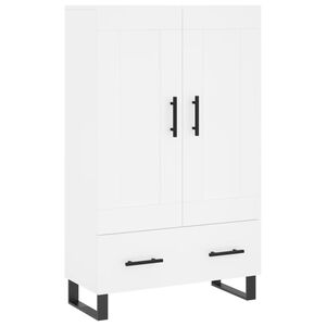 vidaXL k&otilde;rge kapp, valge, 69,5 x 31 x 115 cm, tehispuit