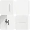 vidaXL K&otilde;ide uksega FLORIN Kergelt l&auml;ikiv valge 88,5 x 30,5 x 55,5 cm