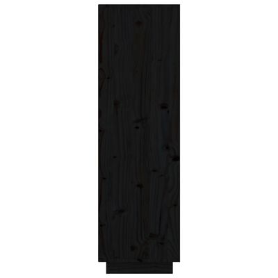 vidaXL kõrge kapp, must, 74 x 35 x 117 cm, toekas männipuit