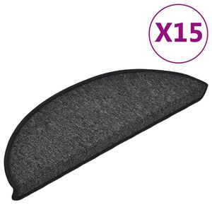 vidaXL trepimatid 15 tk 56 x 17 x 3 cm antratsiithall poolringikujuline