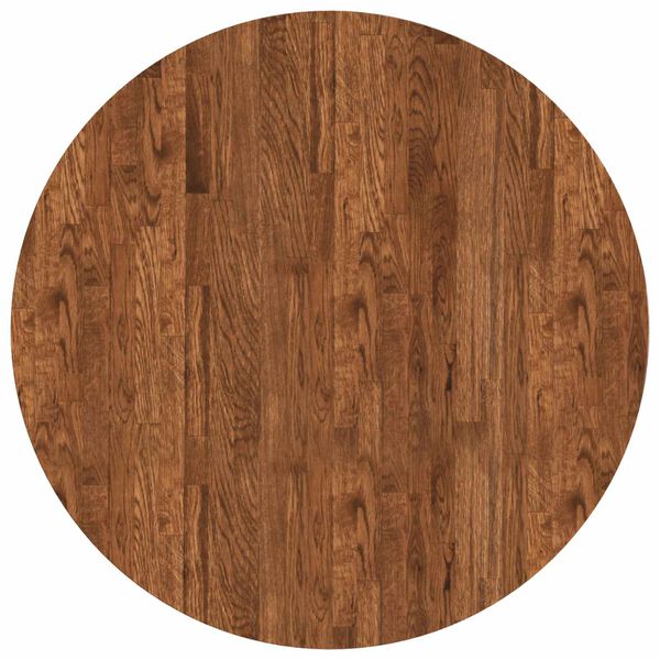 vidaXL Lauda peal Helepruun &Oslash; 80 x 2,5 cm Tugev Tamme Puit