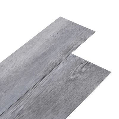 vidaXL iseliimuvad PVC-põrandaplaadid 2,51 m², 2 mm, matt puit, hall
