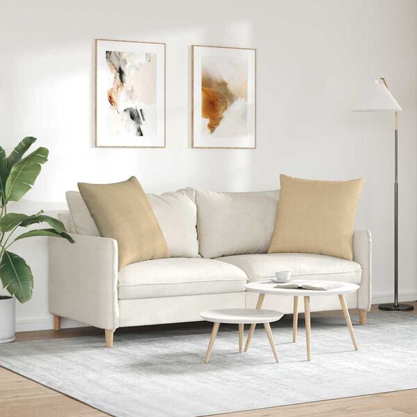 vidaXL Diivanipadjad 2 pcs Hall roheline 80 x 80 cm Korter kangas