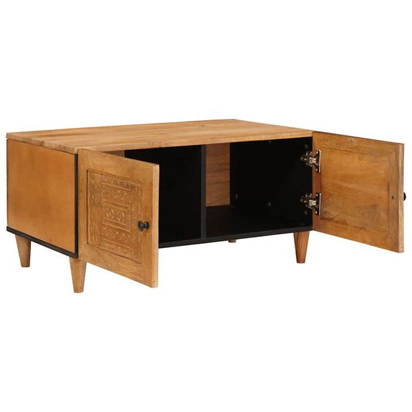 vidaXL Kohvilaud ladustamisega Helepruun 80 x 50 x 40 cm Akaatsiapuit