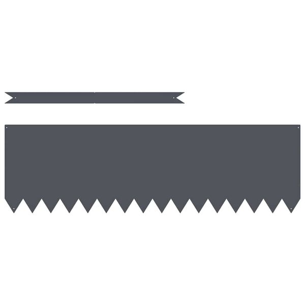 vidaXL Murupiire 10 pcs Antratsiit 100 x 0.05 x 20 cm