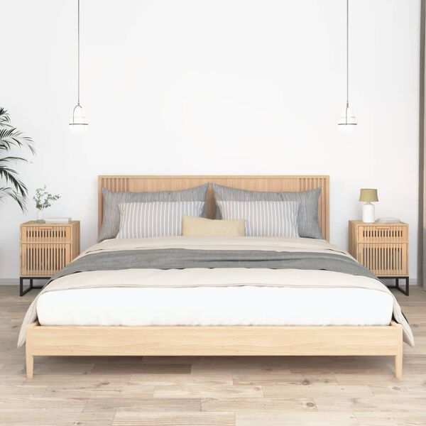 vidaXL &ouml;&ouml;kapid 2 tk, 40 x 30 x 55,5 cm, tehispuit ja raud