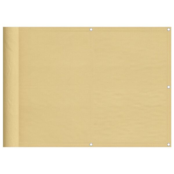 vidaXL r&otilde;dusirm, liivakarva, 75x500 cm, 100% pol&uuml;ester oxford