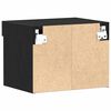 vidaXL Telerikapi komplekt 2 pcs Must tamm 40 x 30 x 30 cm Tehispuit