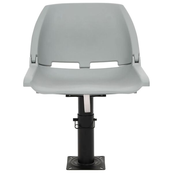 vidaXL 4-osaline kokkupandav paadiiste ilma padjata, hall, 48x51x41 cm