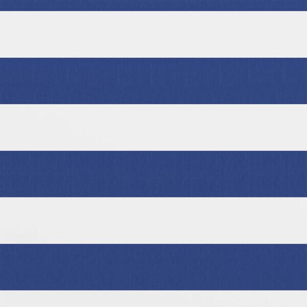 vidaXL rõdusirm, valge ja sinine, 120 x 600 cm, oxford-kangas