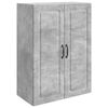 vidaXL Seinale kinnitatav kapp Betoonhall 66 x 34,5 x 90 cm Tehispuit