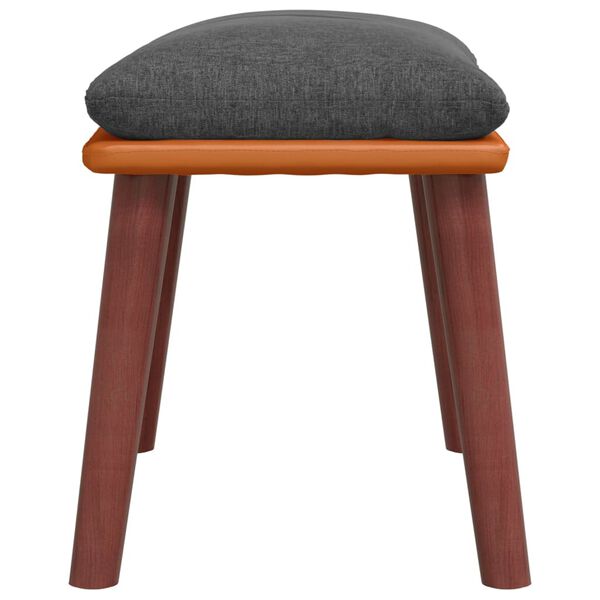 vidaXL jalapink, tumehall, 45x29,5x35 cm, kangas ja kunstnahk