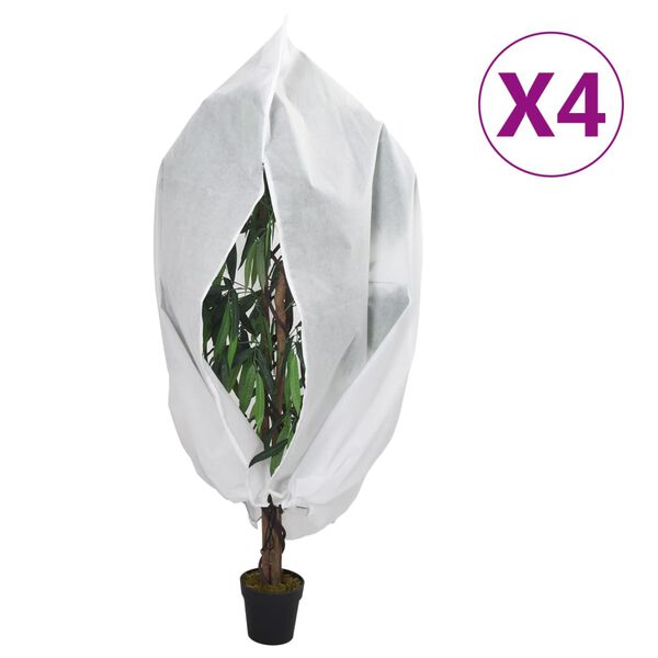vidaXL lukuga taime fliiskatted 4 tk, 70 g/m&sup2;, 1,55x1,55 m