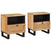 vidaXL &Ouml;&ouml;lambi kapp 2 tk Neutraalne 40 x 33 x 46 cm Tugev mango puu