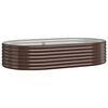vidaXL aia taimelava, galvaniseeritud teras, 175x100x36 cm, pruun