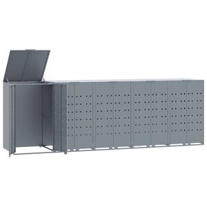 vidaXL ratastega pr&uuml;gikasti kuur 3 pr&uuml;gikastile, 345x79x117 cm, teras