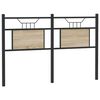 vidaXL vahetatav voodipeats, Sonoma tamm, 150 cm, tehispuit ja teras
