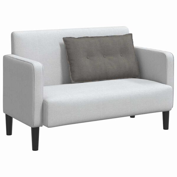 vidaXL Seljatugi padi Helehall 80 x 50 cm Korter kangas