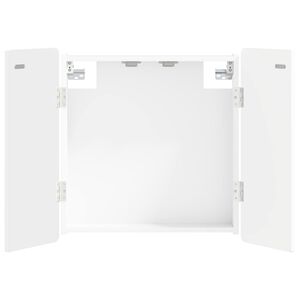 vidaXL Dartboardi kapp ZWOLLE Valge 52,5 x 10,5 x 57,5 cm Tehispuit