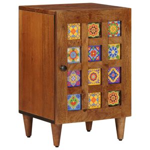 vidaXL Vannitoa kapp ladustamisega uksega P&auml;hklipuit 38 x 33 x 58 cm