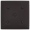 vidaXL seinapaneelid 12 tk, must, 30 x 30 cm, kunstnahk, 1,08 m&sup2;