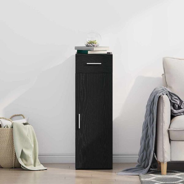 vidaXL K&otilde;ide sahtliga Must tamm 30 x 42,5 x 93 cm