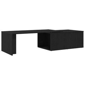 vidaXL Kohvilaud Must tamm 150 x 50 x 35 cm Tehispuit