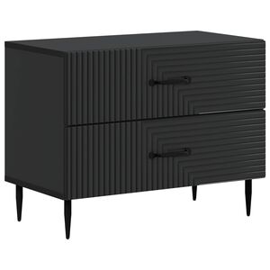 vidaXL &Ouml;&ouml;lambi kapp sahtliga Must 62 x 34,5 x 47,5 cm Tehispuit
