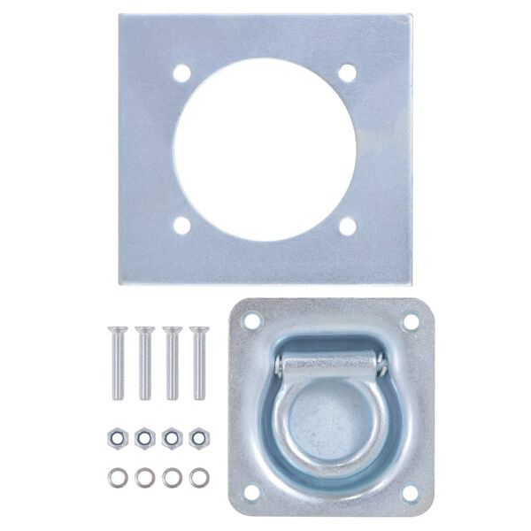 vidaXL j&auml;relk&auml;ru sidumisr&otilde;ngad 8 tk, tsingitud teras, 2000 kg