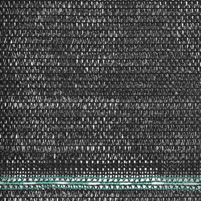 vidaXL tenniseväljaku võrk, HDPE, 2 x 25 m, must