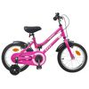 vidaXL Laste Bike 12 Tolli 2-4 aastat vana Roosa Must