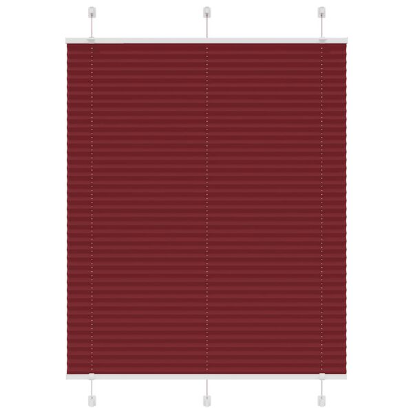 vidaXL plisseeritud ruloo Bordeaux punane 105x150 cm Kanga laius