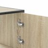 vidaXL Highboard Sonoma tamm 68x35x106,5 cm inseneritud puit ja metall