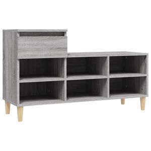 vidaXL kingakapp, hall Sonoma tamm, 102x36x60 cm, tehispuit