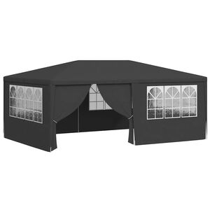 vidaXL professionaalne peotelk k&uuml;lgseintega, 4x6 m, antatsiit 90 g/m&sup2;