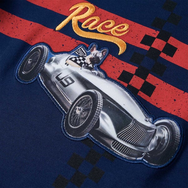 Pikkade varrukatega lastes&auml;rk, tumesinine, 128