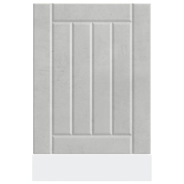 vidaXL Nõudepesumasina paneel, Lucca, betoonhall, tehispuit