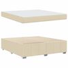 vidaXL Voodi raam madratsiga cream 180 x 200 cm kangas