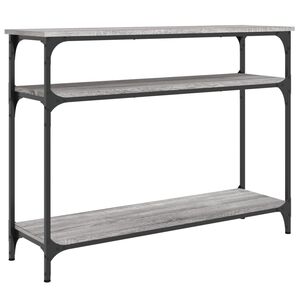 vidaXL konsoollaud, hall Sonoma tamm, 100x29x75 cm, tehispuit