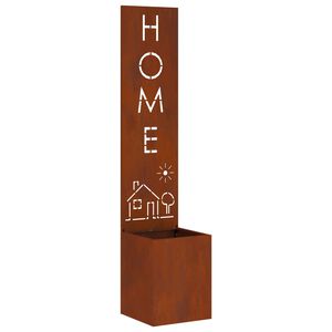 vidaXL Aia privaatsuse kate Rooste 32 x 32 x 150 cm Kulunud teras