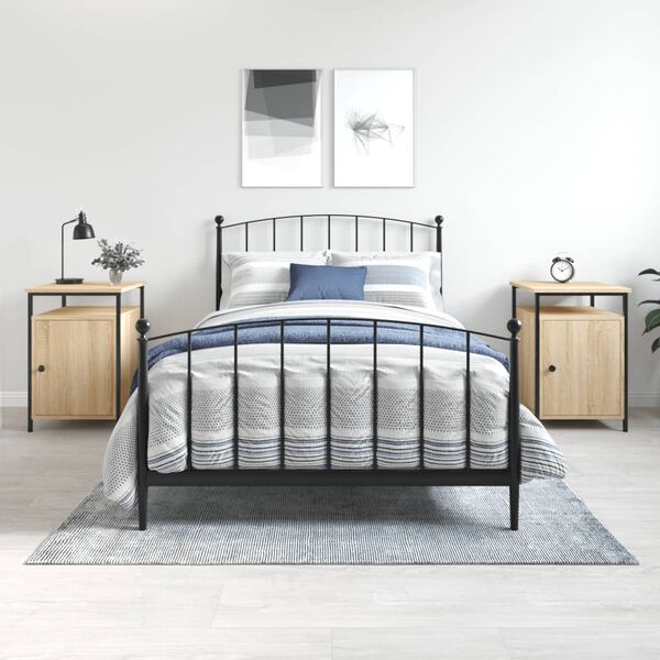 vidaXL öökapid 2 tk, sonoma tamm, 40x42x60 cm, tehispuit