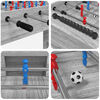vidaXL Foosball laud Hall Sonoma 125 x 60,5 x 80 cm Tehispuit
